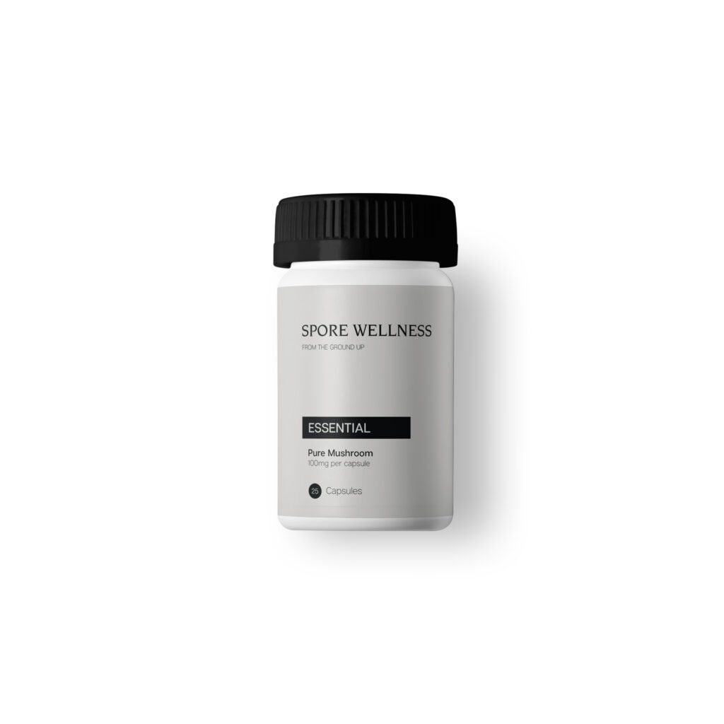 Spore Wellness (Essential) Mikrodosierte Pilzkapseln (25 oder 100 Kapseln)