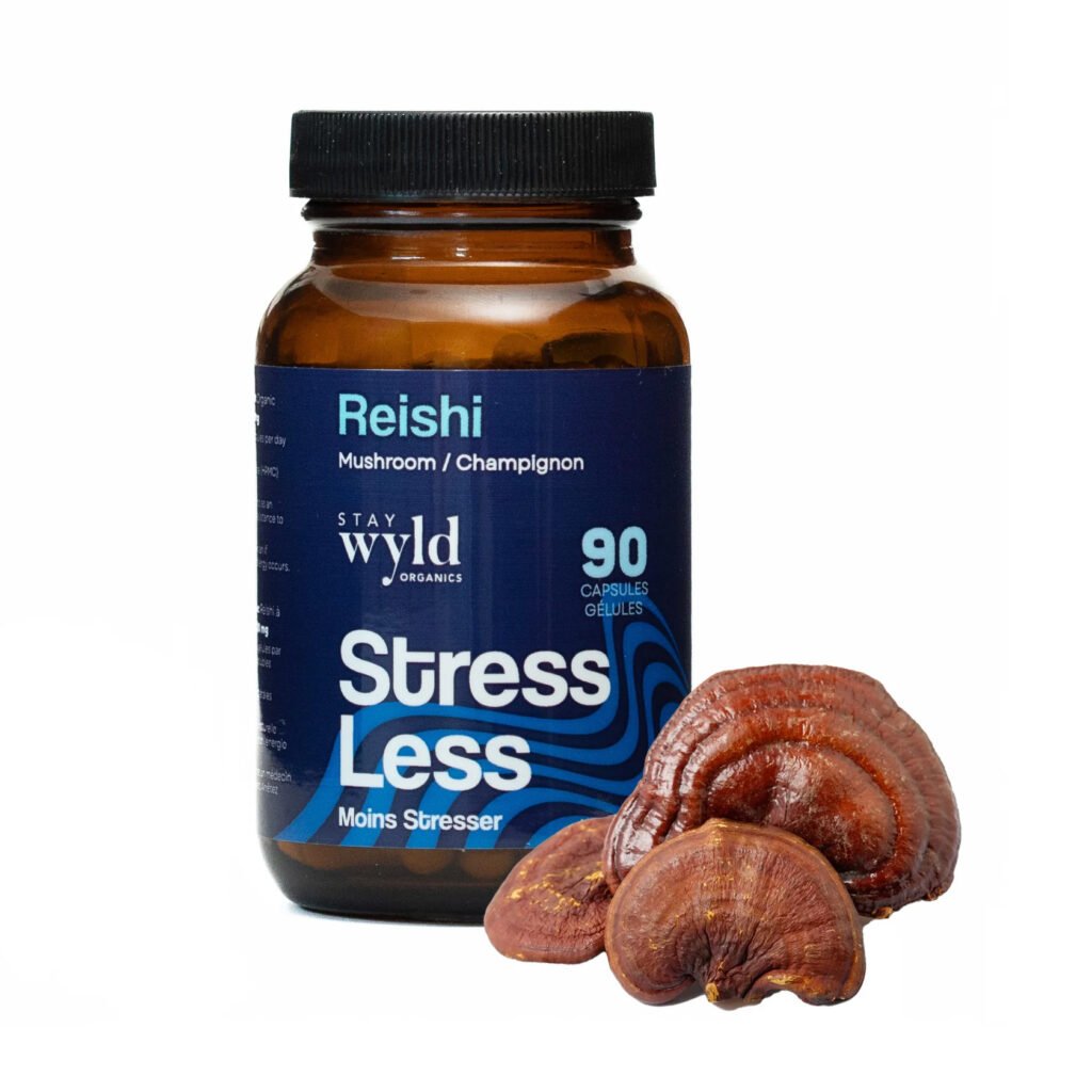 Stay Wyld Organics - Cápsulas de Setas Reishi (Botella de 90)